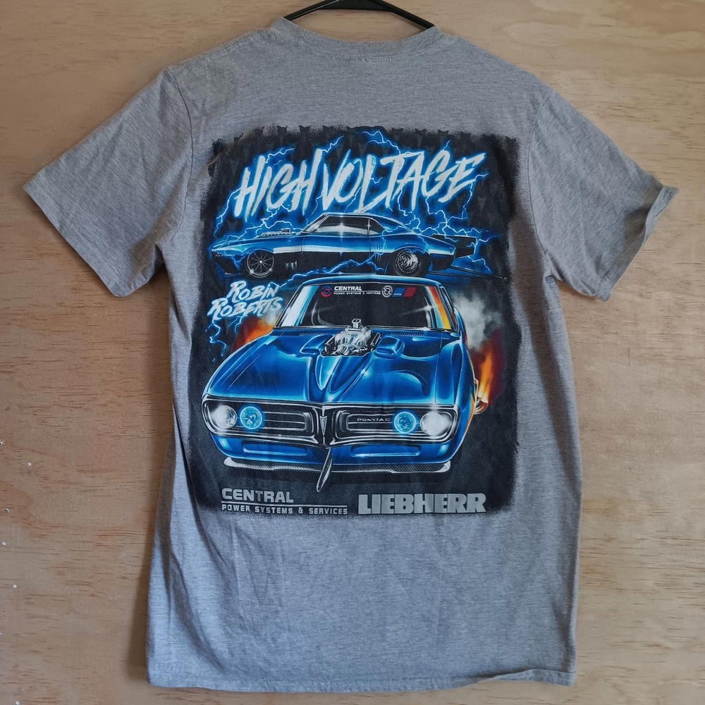 Robin Roberts High Voltage Racing Tee Autographed Vintage-M